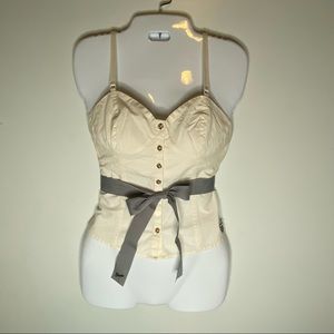 Vintage Guess jeans white bustier top